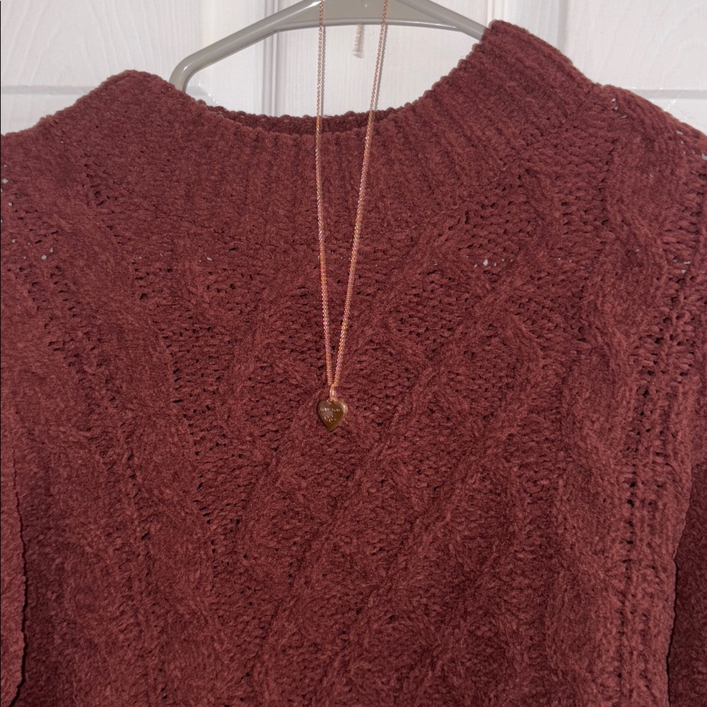 Primark women’s Deep Red/brown Crewneck Sweater